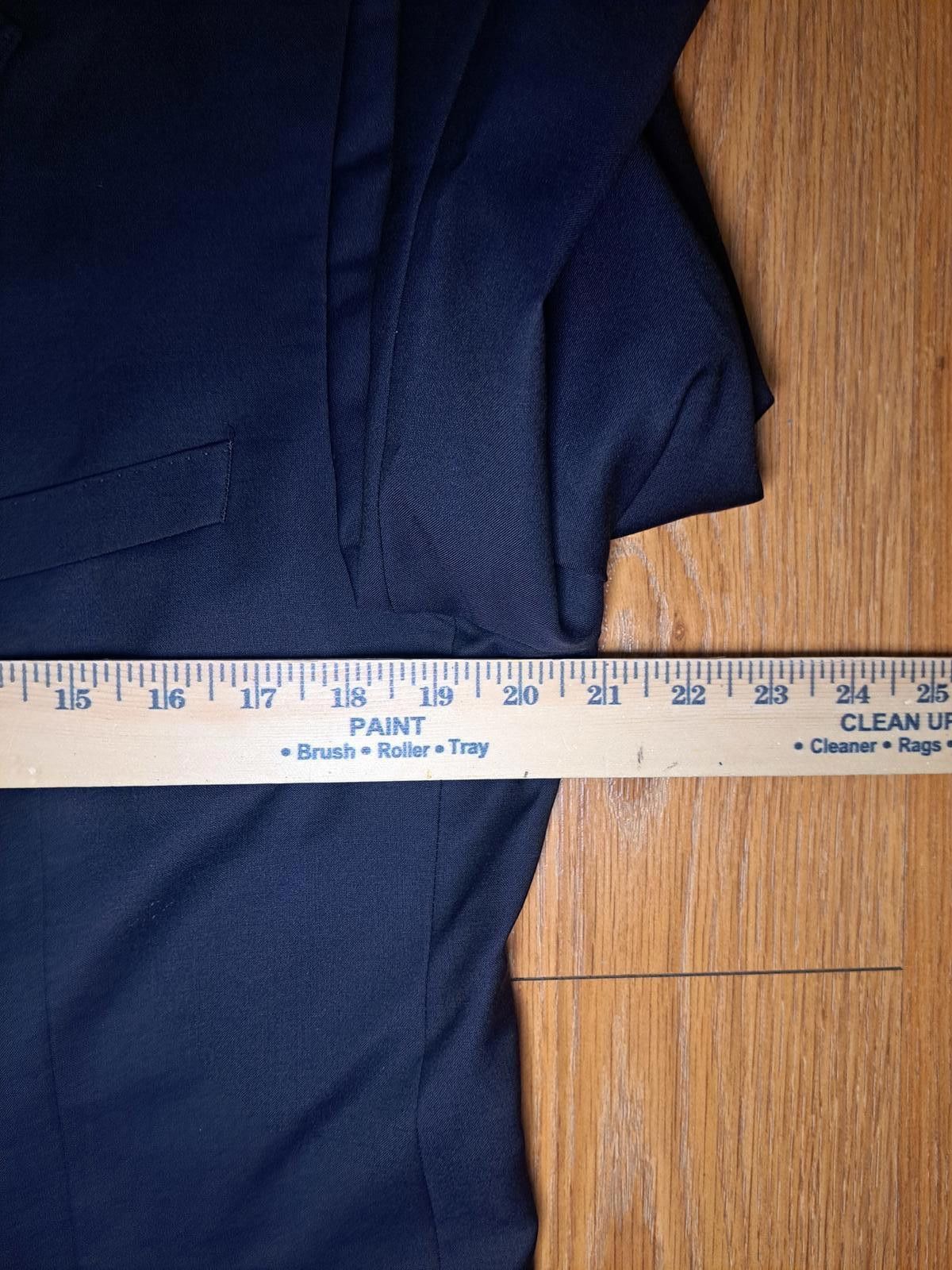 Hugo Boss Hugo Boss Guabello Sport Coat Mens 42R Navy Blue Virgin Wool Size 42R - 10 Thumbnail