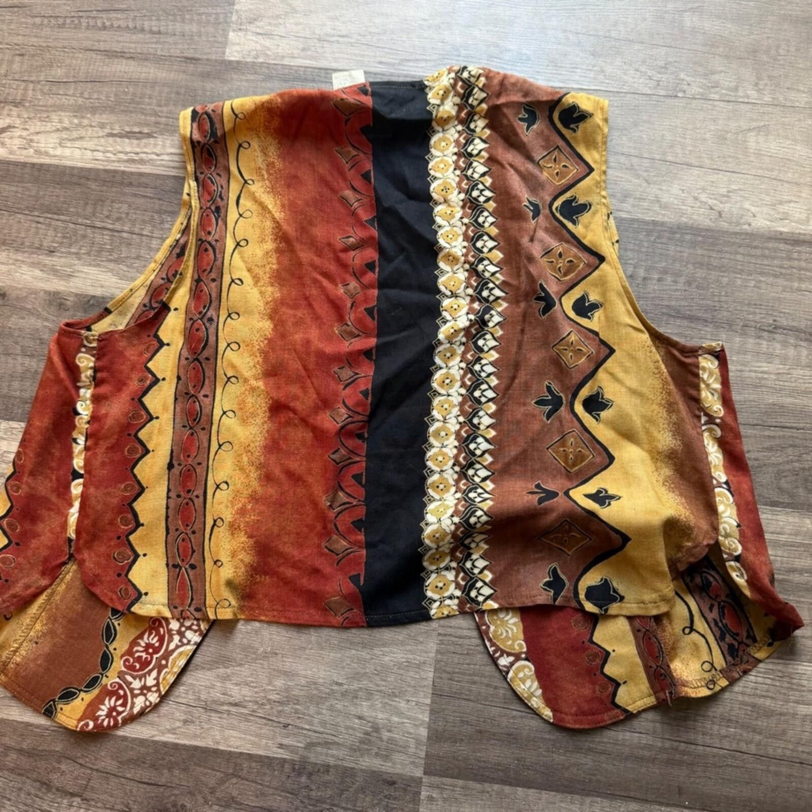 Other Maggie Lawrence Vintage Vest Small Tribal Boho Size S / US 4 / IT 40 - 4 Thumbnail