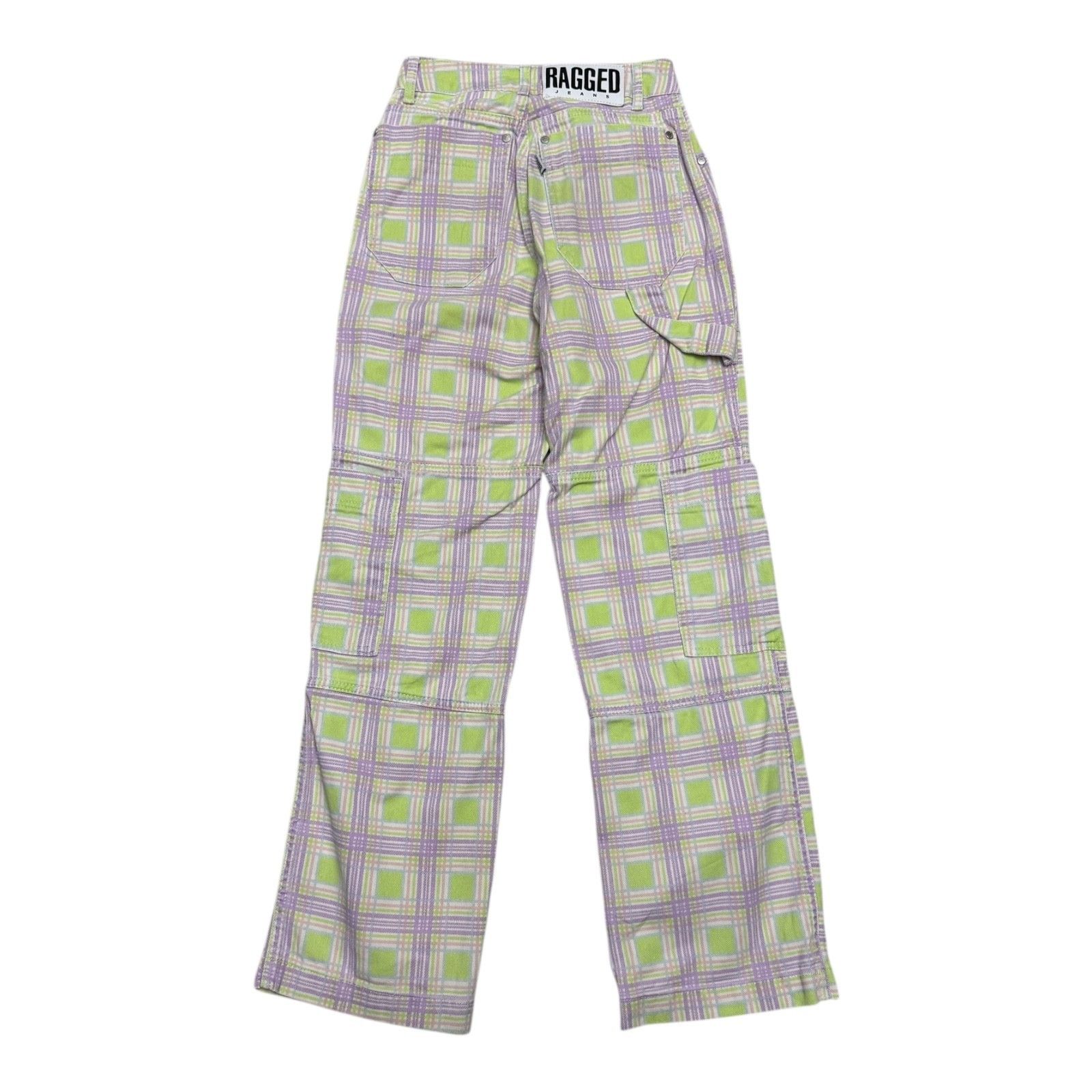 Other RUGGED JEANS Plaid Pastel Streetwear Denim Pants Jeans 24 Size 24" / US 00 / IT 34 - 1 Thumbnail