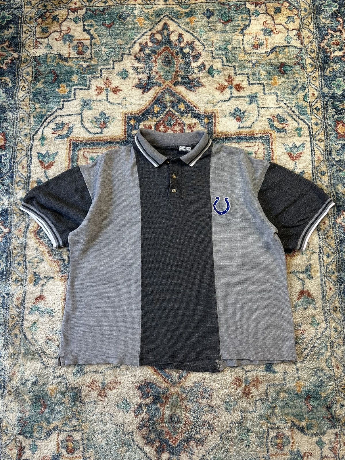 NFL × Vintage Vintage NFL Indianapolis Colts Polo Shirt Large Size US L / EU 52-54 / 3 - 1 Thumbnail