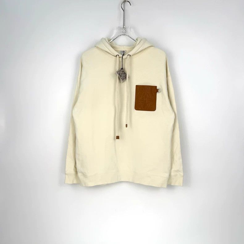 Loewe LOEWE White striped hooded hoodie Size M / US 6-8 / IT 42-44 - 3 Thumbnail