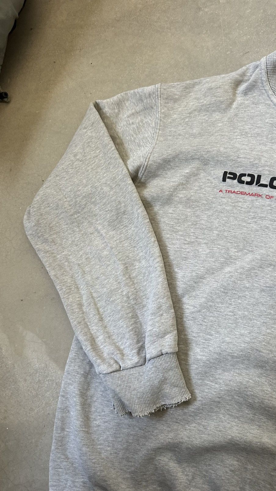 Polo Ralph Lauren VINTAGE POLO JEANS CO RALPH LAUREN DISTRESSED SWEATSHIRT Size US L / EU 52-54 / 3 - 4 Thumbnail