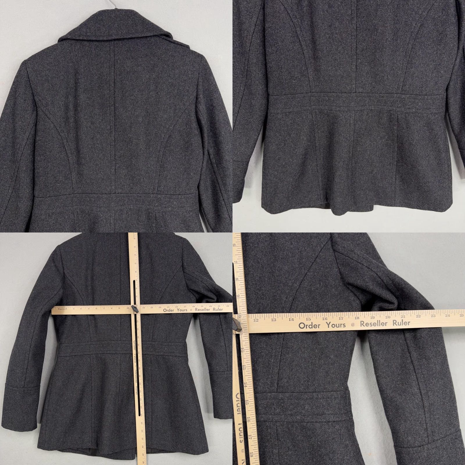Michael Kors Michael Kors Coat Pea Coat Womens Small Gray Wool Blend Double Breasted Jacket Size S / US 4 / IT 40 - 8 Thumbnail