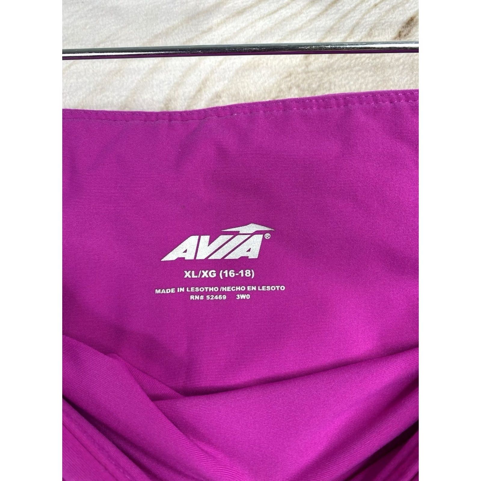 Avia Avia Leggings XL Pink High Rise Waist Phone Leg Pockets Stretch Yoga Athletic Womens Size 24" / US 00 / IT 34 - 4 Thumbnail