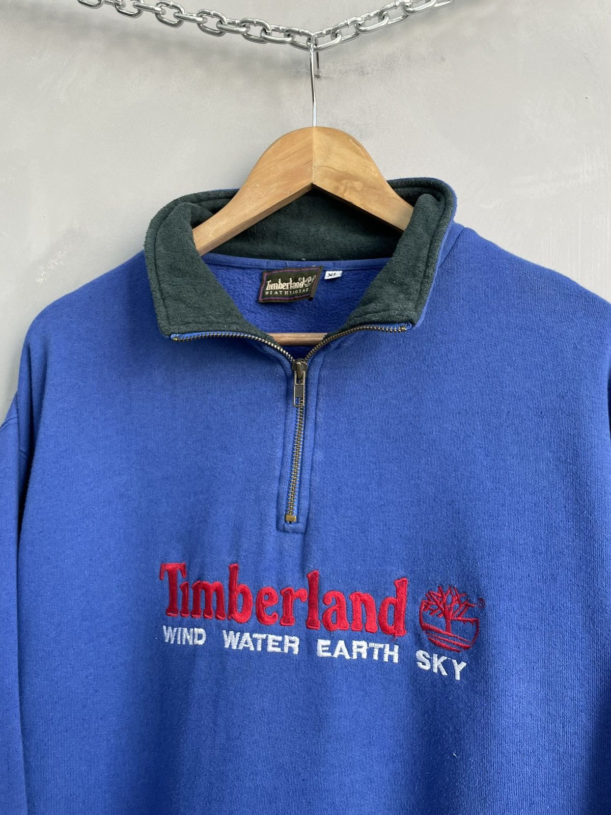 Timberland Hype streetwear y2k big logo Timberland 1/3 zip sweatshirt Size US XL / EU 56 / 4 - 3 Thumbnail