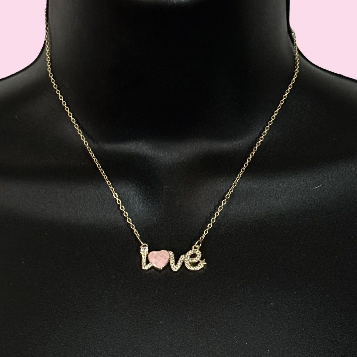 Other Melania Clara pave word love necklace Size ONE SIZE - 1 Thumbnail
