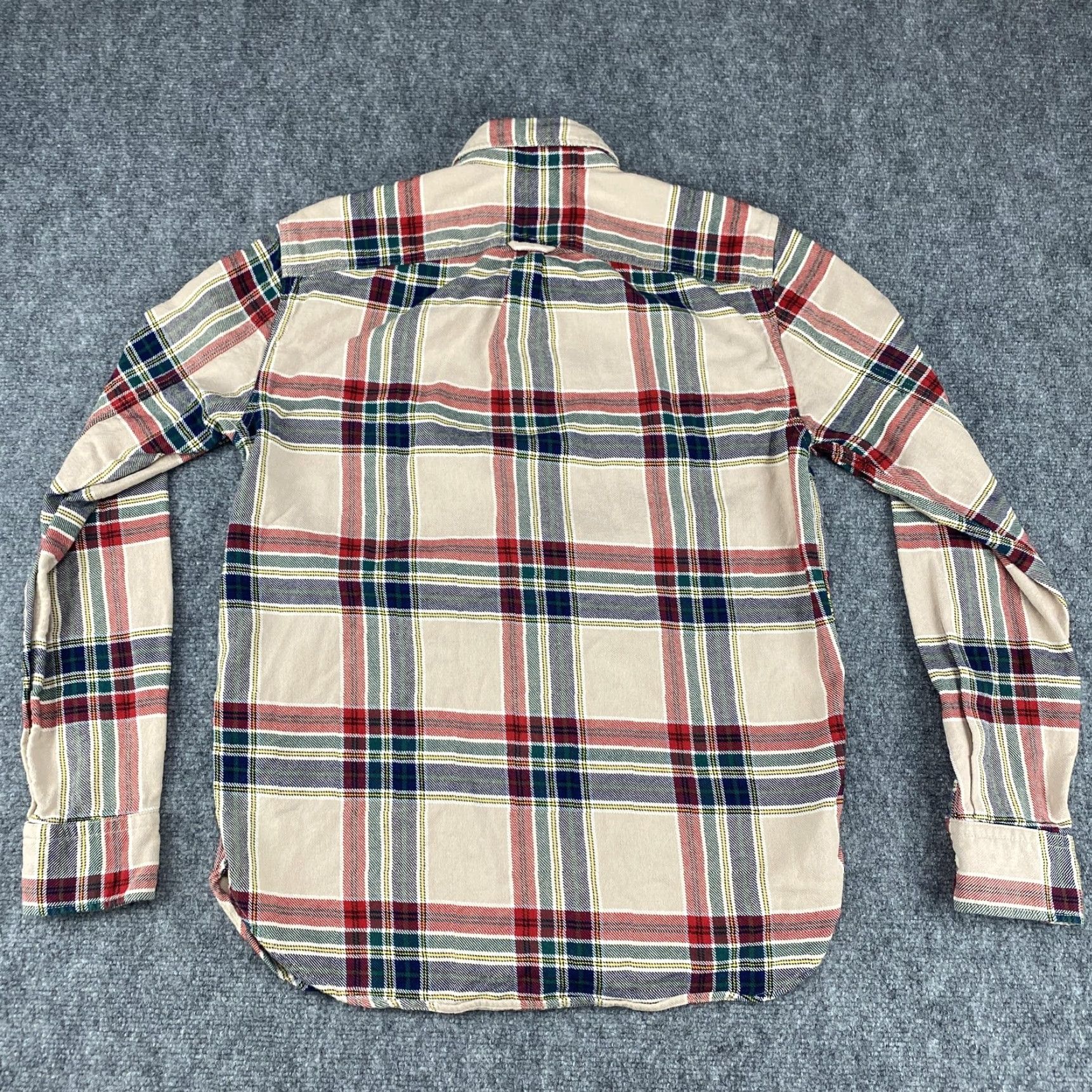Gap Gap Shirt Mens Medium Plaid Button-Down Long Sleeve Beige Cotton Button-Up Casual M Size US M / EU 48-50 / 2 - 4 Thumbnail