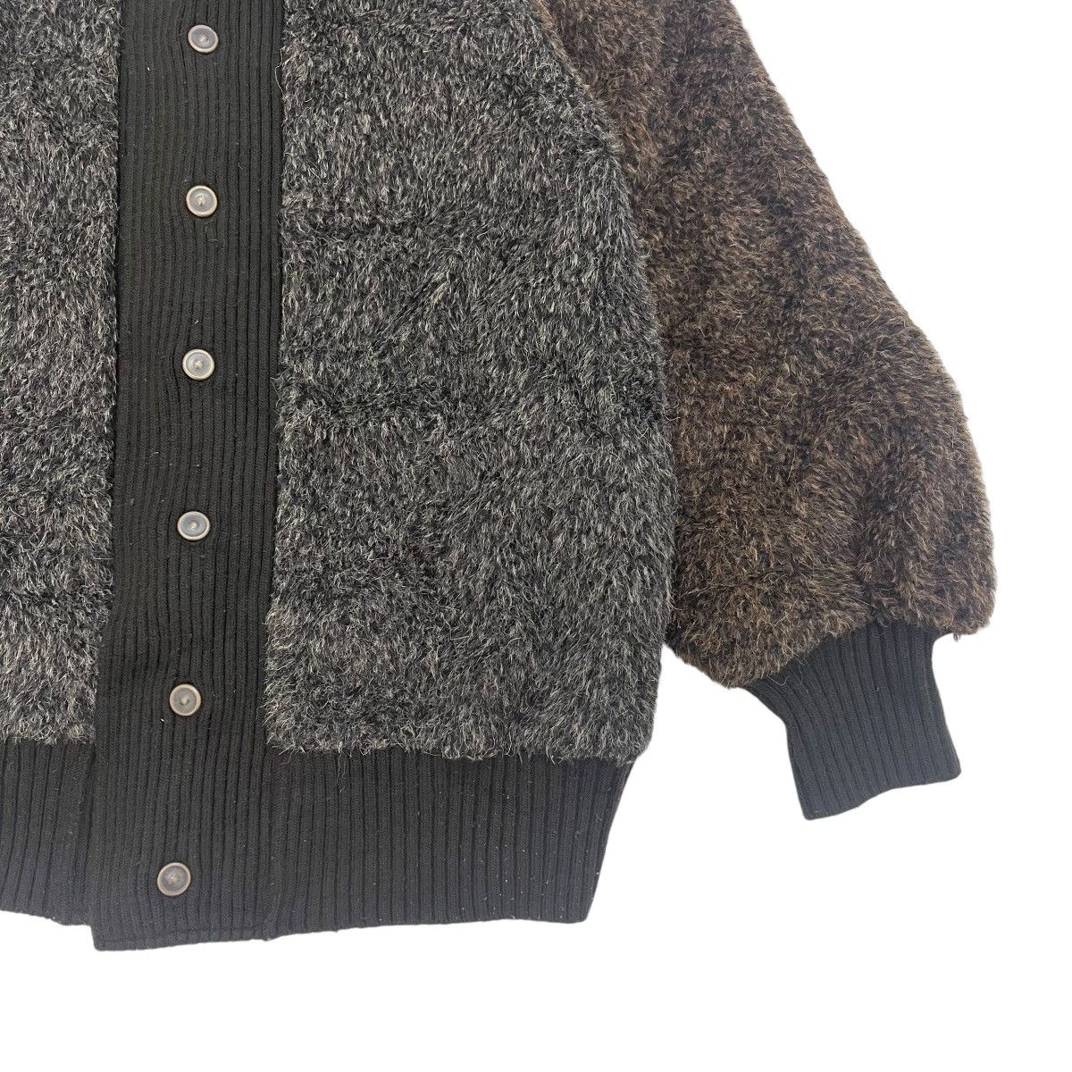 Japanese Brand ⚡️Tiny Dinosaur Faux Fur Button Mohair Jacket Made In 🇯🇵 Size M / US 6-8 / IT 42-44 - 9 Thumbnail