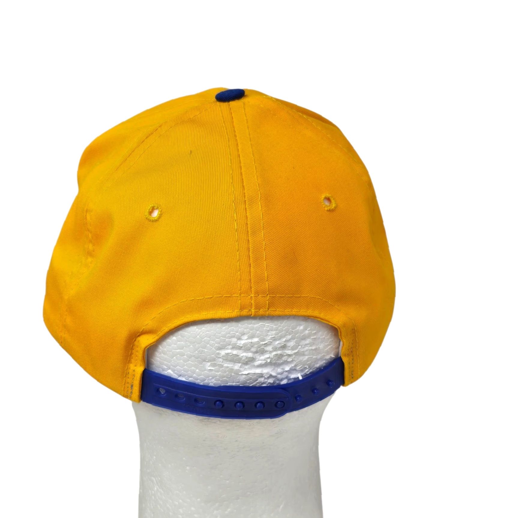 NCAA VINTAGE NCAA Pitt Panthers Snapback Hat Yellow Pitt Spellout NCAA 90s Hat Mens Adjustable Twill Cotton USA Size US 35 - 6 Thumbnail