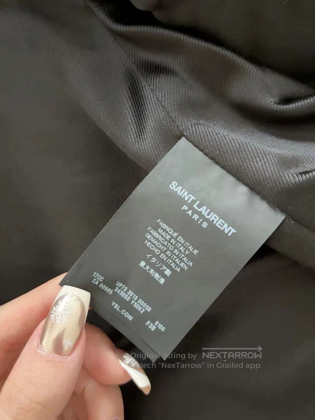 Saint Laurent Paris Saint Laurent Silver Leather Biker Vest. Size S / US 4 / IT 40 - 7 Thumbnail