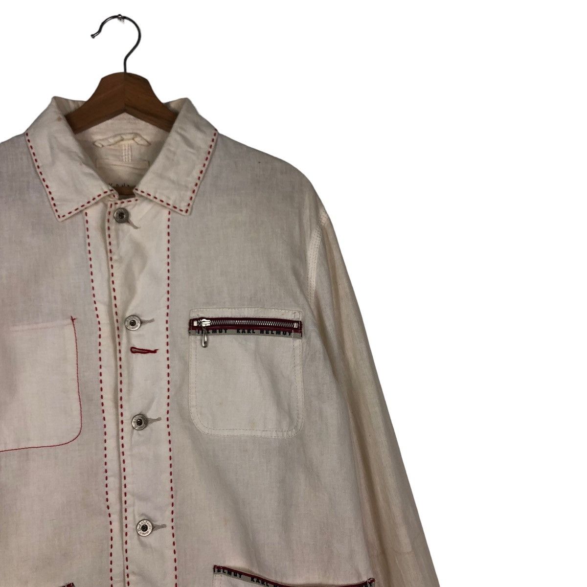 Japanese Brand 🔥Vintage Karl Helmut Japan Double Pocket Chore Jacket Size US L / EU 52-54 / 3 - 6 Thumbnail
