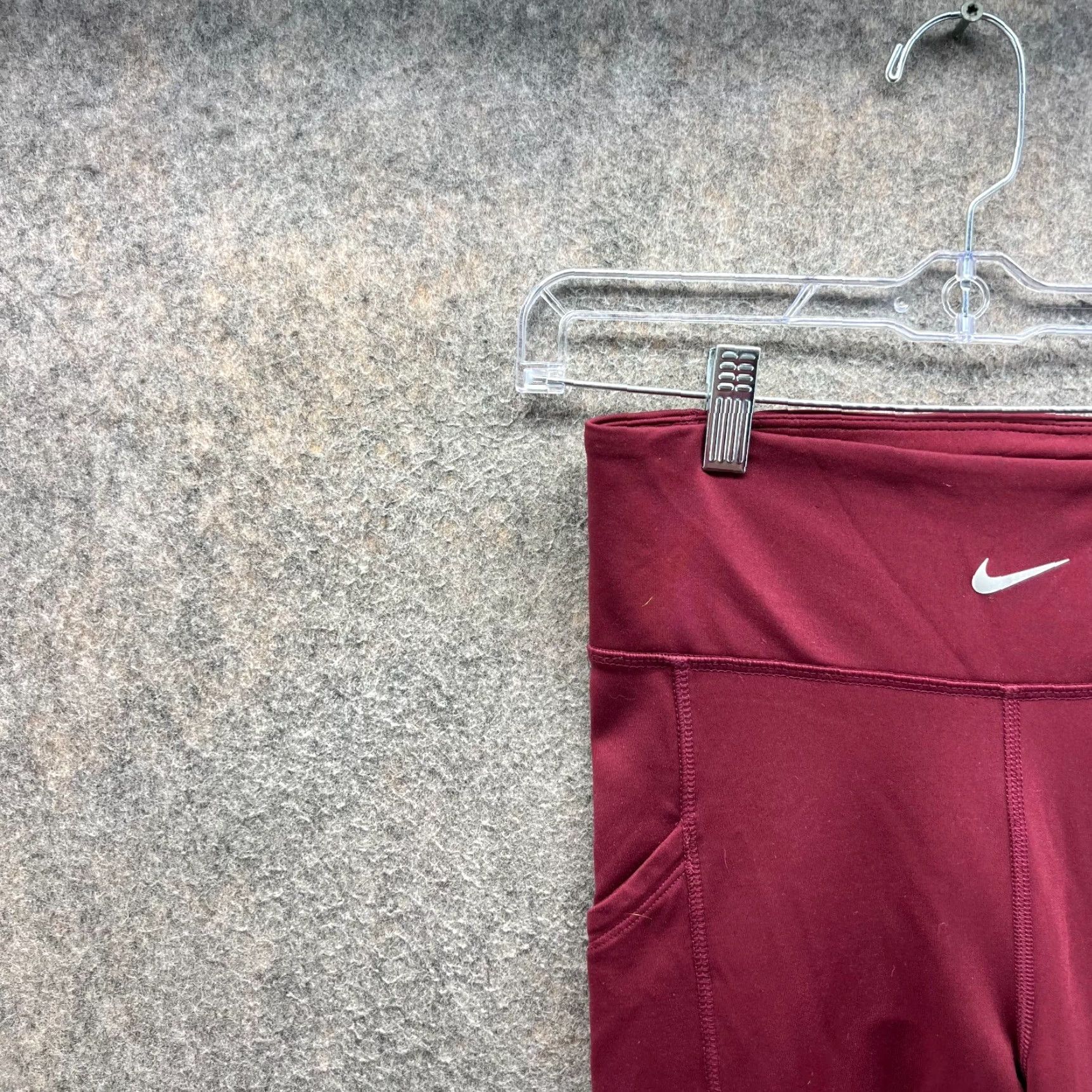 Nike Nike Pro Leggings Women Medium Red Dri Fit Pro Luxe Skinny Inseam 26 in Pants Casual" Size 32" / US 10 / IT 46 - 4 Thumbnail