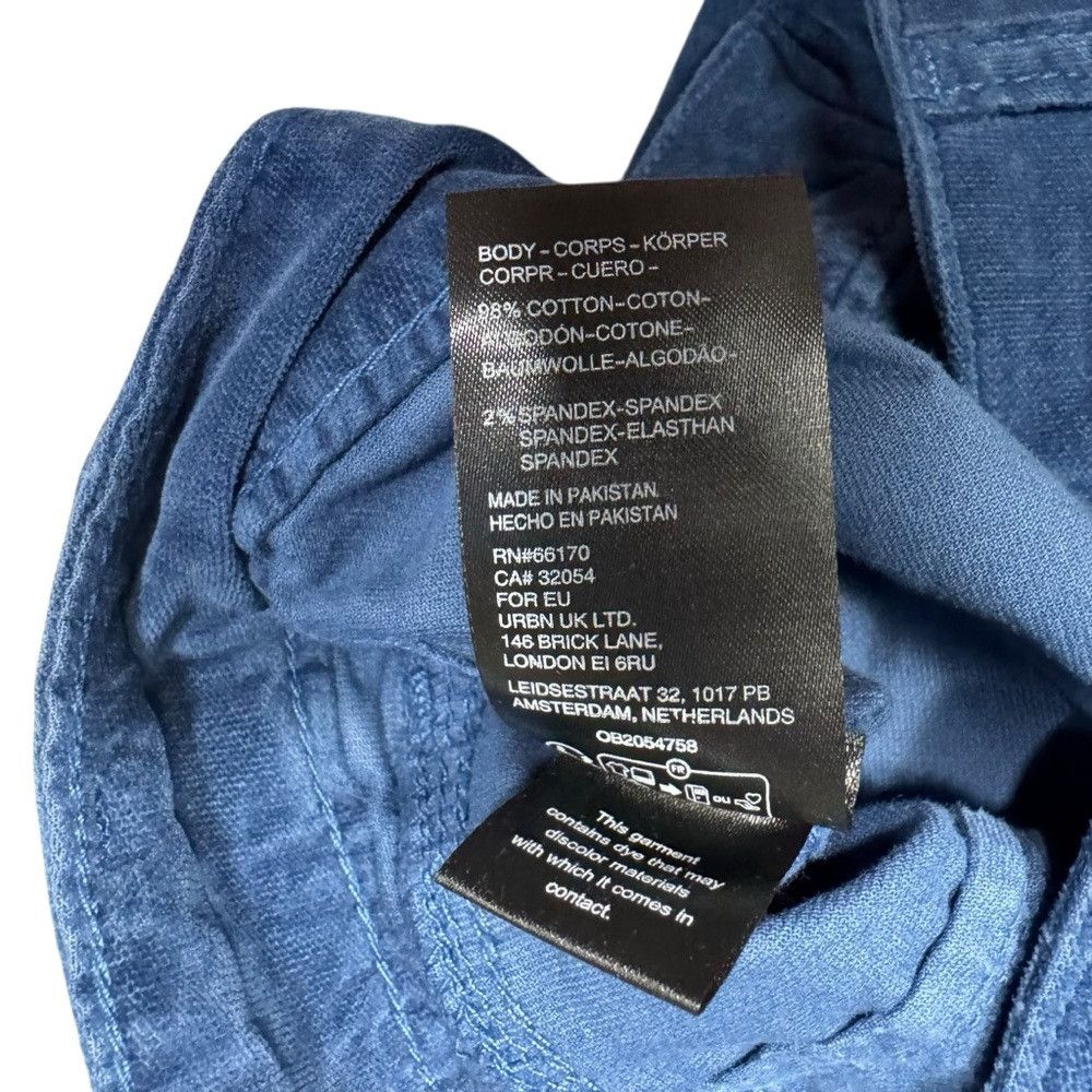 Free People New Free People High Time Velvet Kick Flare Crop Blue Pants Size 25" / US 0 / IT 36 - 8 Thumbnail