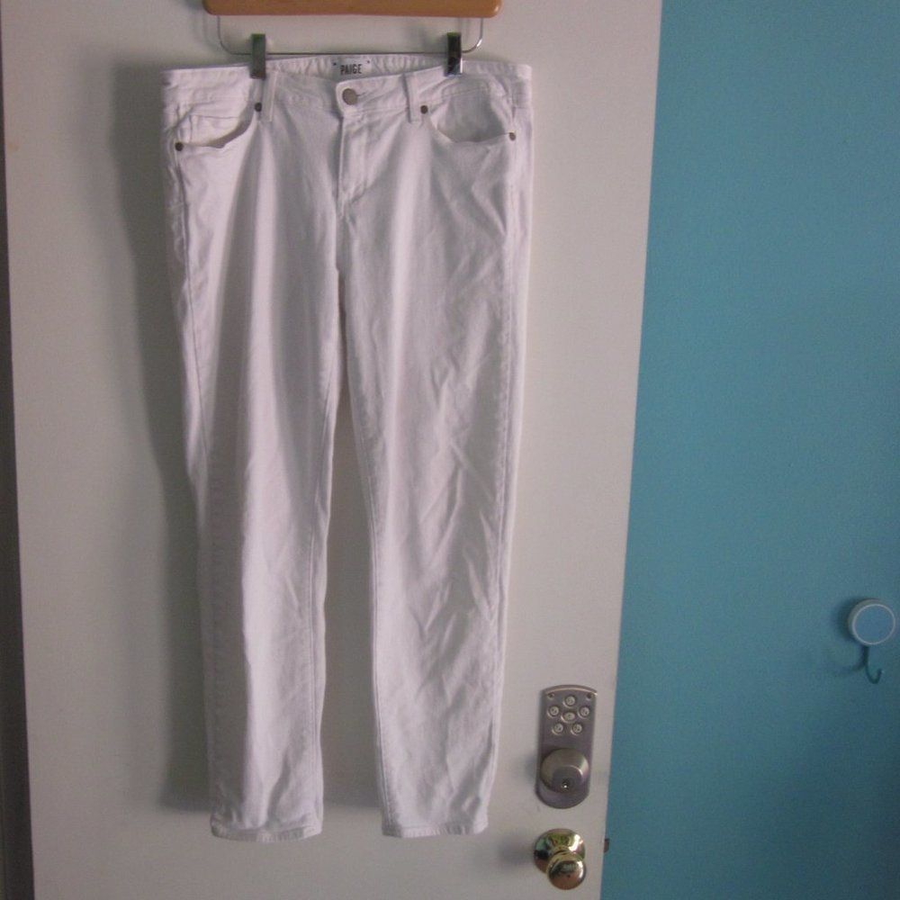 Paige Paige White Jeans Skyline Ankle Peg Size 32 Size 32" / US 10 / IT 46 - 5 Thumbnail
