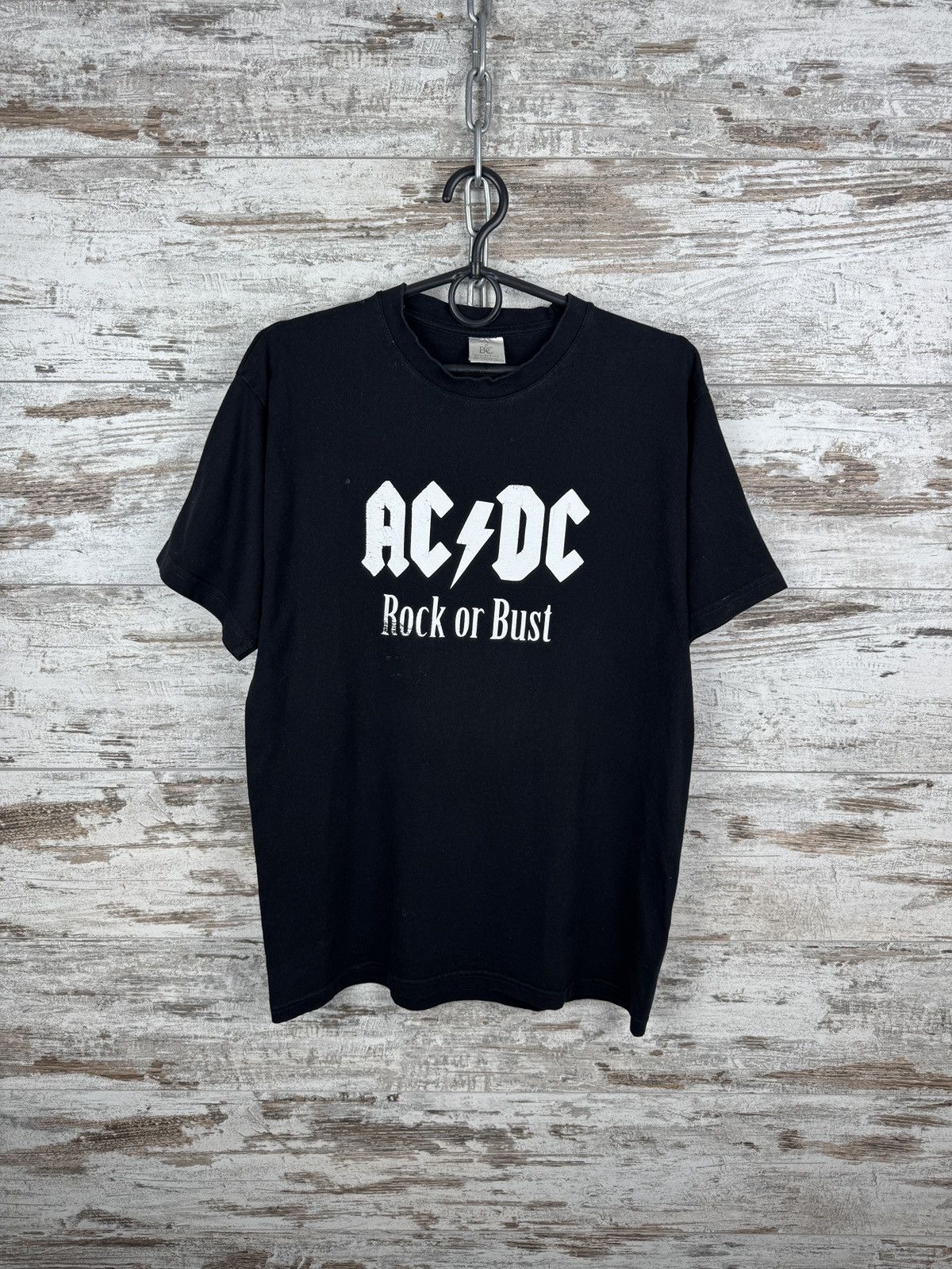 AC/DC Mens Vintage AC/DC “rock or Bust” T-shirt tee band merch Size US M / EU 48-50 / 2 - 1 Thumbnail