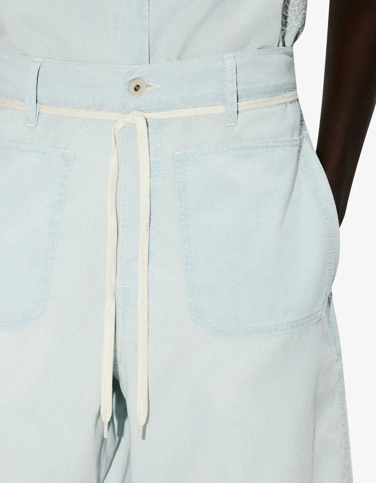 Kenzo Kenzo Blue Stone Bleach Chambray Short Size US 34 / EU 50 - 6 Thumbnail
