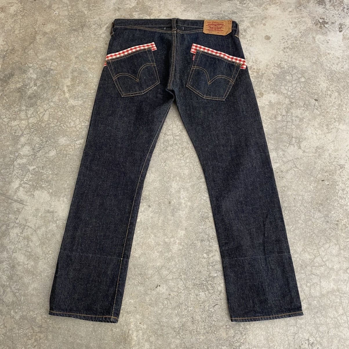 Junya Watanabe × Levi's SS09 Levis X Junya Watanabe Reconstruct Calico Trimmed Jeans Size US 34 / EU 50 - 10 Thumbnail