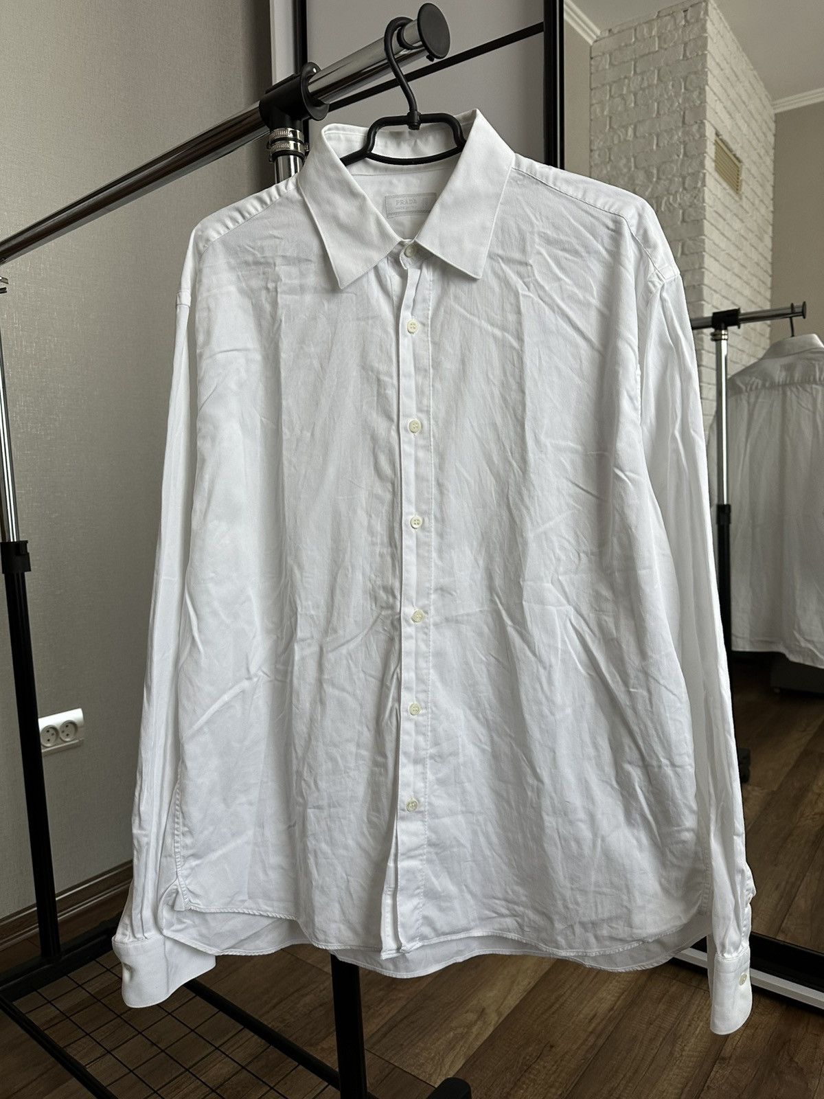 Prada Prada Italy Shirt Button Up Long Sleeve Size US XL / EU 56 / 4 - 3 Thumbnail