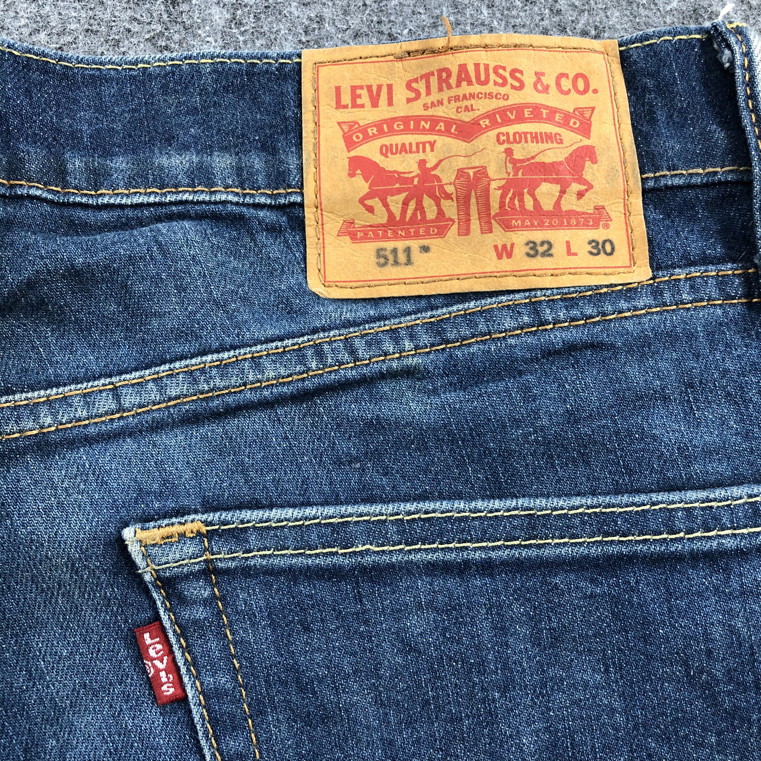 Levi's Vintage Levis 511 Jeans Blue Wash Denim KJ511 Size US 33 - 5 Thumbnail