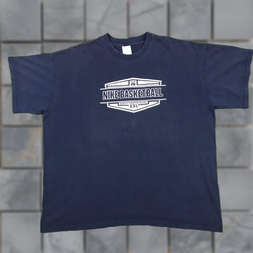 Nike Nike Shirt Mens XL Blue White Embroidered Basketball TShirt Size US XL / EU 56 / 4 - 1 Thumbnail