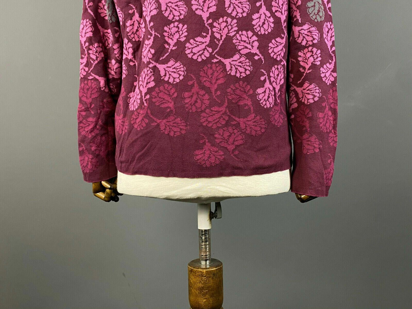 Designer Deerberg by Oska Red Floral Sweatshirt Sweater Size M Size M / US 6-8 / IT 42-44 - 7 Thumbnail