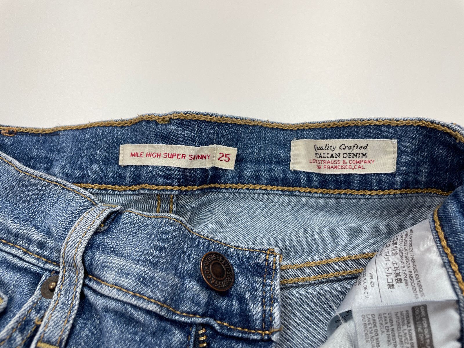Levi's Levi's Premium Mile High Waist Skinny Jeans Blue Size 25 Size 25" / US 0 / IT 36 - 11 Thumbnail