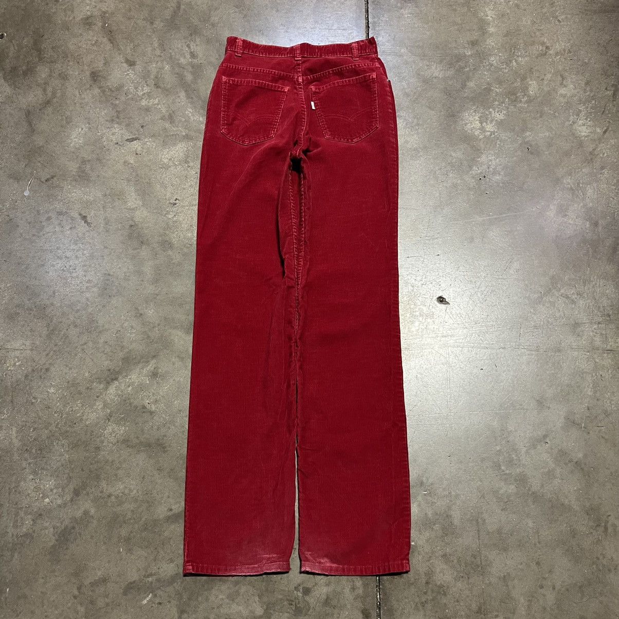 Levi's Vintage 70s Levi’s Red Corduroy Pants Straight Western USA Size US 27 - 1 Thumbnail