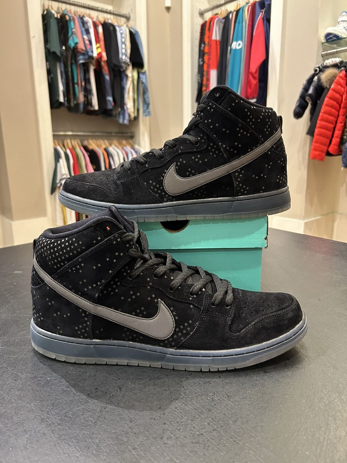 Nike Nike SB Dunk High Flash Pack Black Ice Size US 13 / EU 46 - 1 Thumbnail