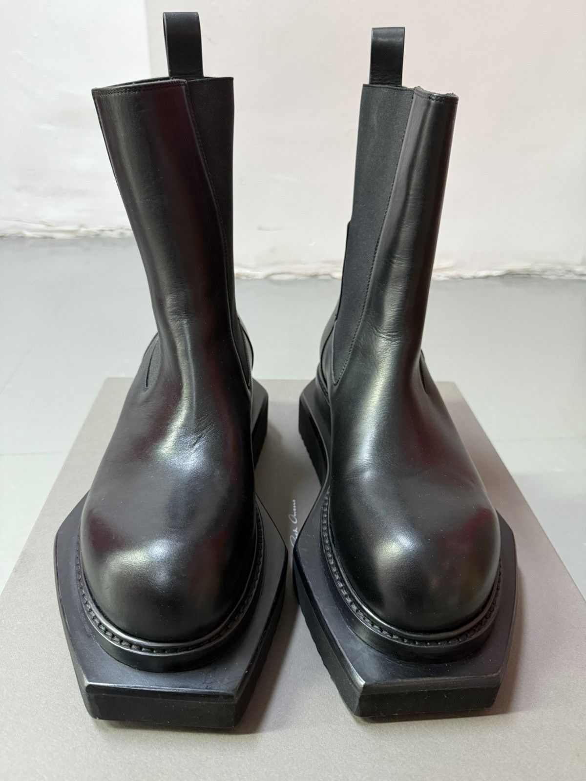 Rick Owens Rick Owens Beatle Turbo Cyclops Black Boots | Grailed