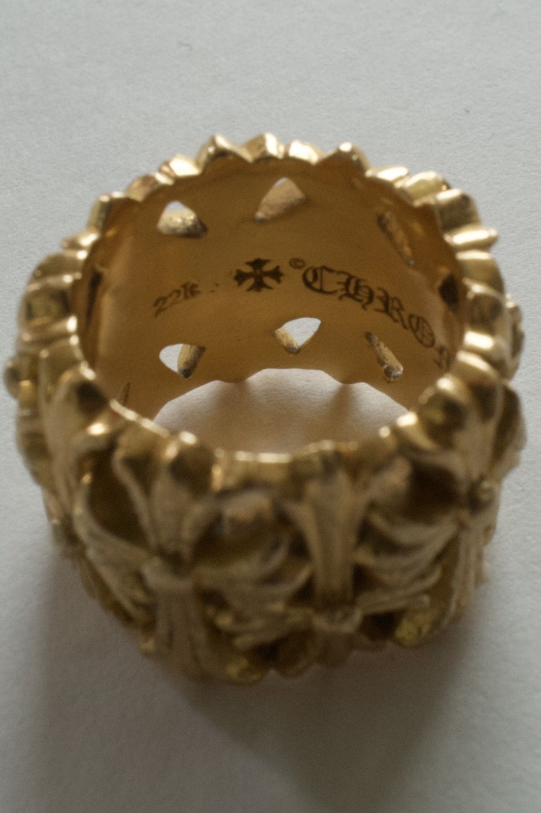 Chrome Hearts 22k Gold Cemetery Ring Size 6 Size ONE SIZE - 4 Thumbnail