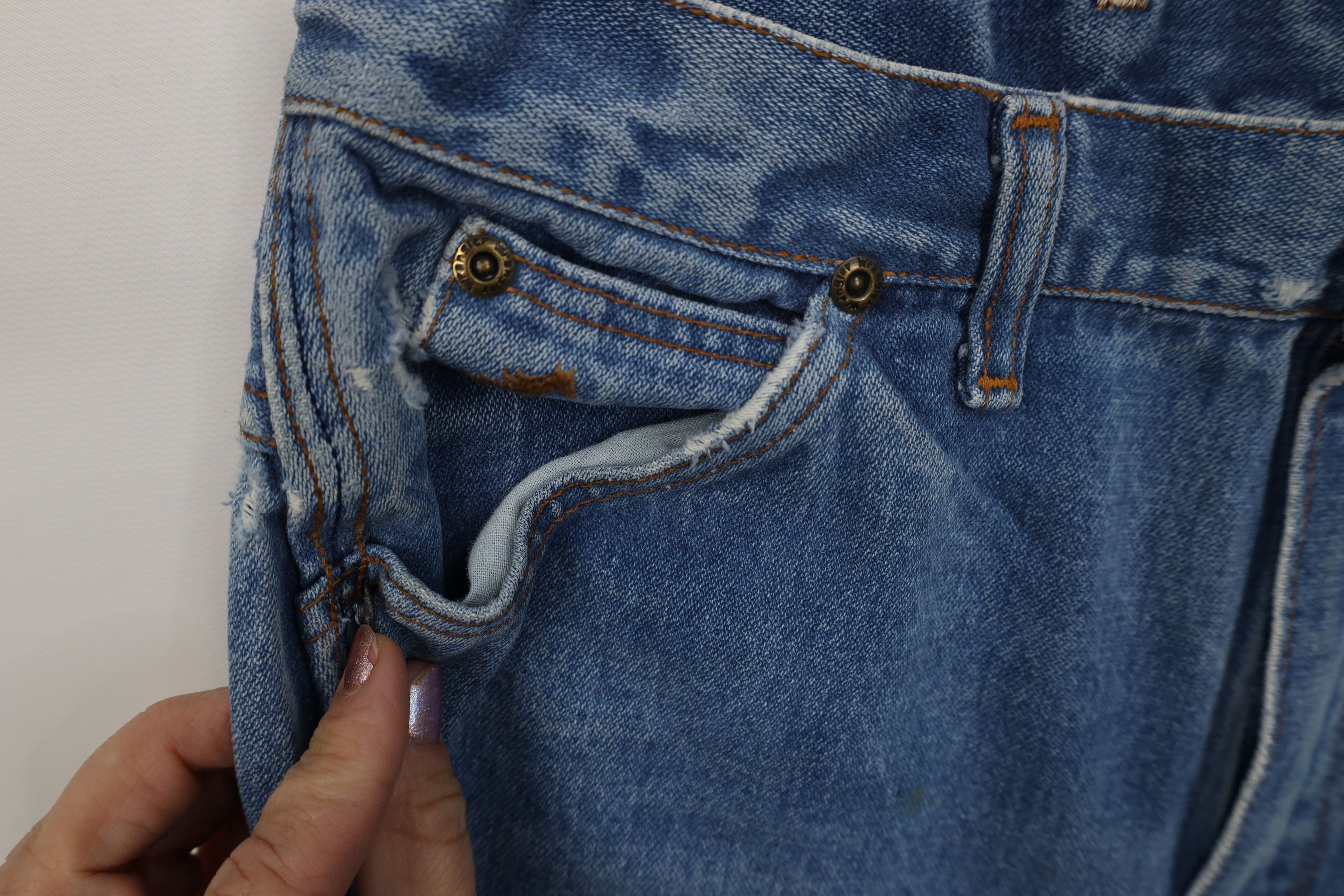 Wrangler Vintage 70s Wrangler Western Straight Leg Jeans Blue USA Size 34" / US 12 / IT 48 - 10 Thumbnail