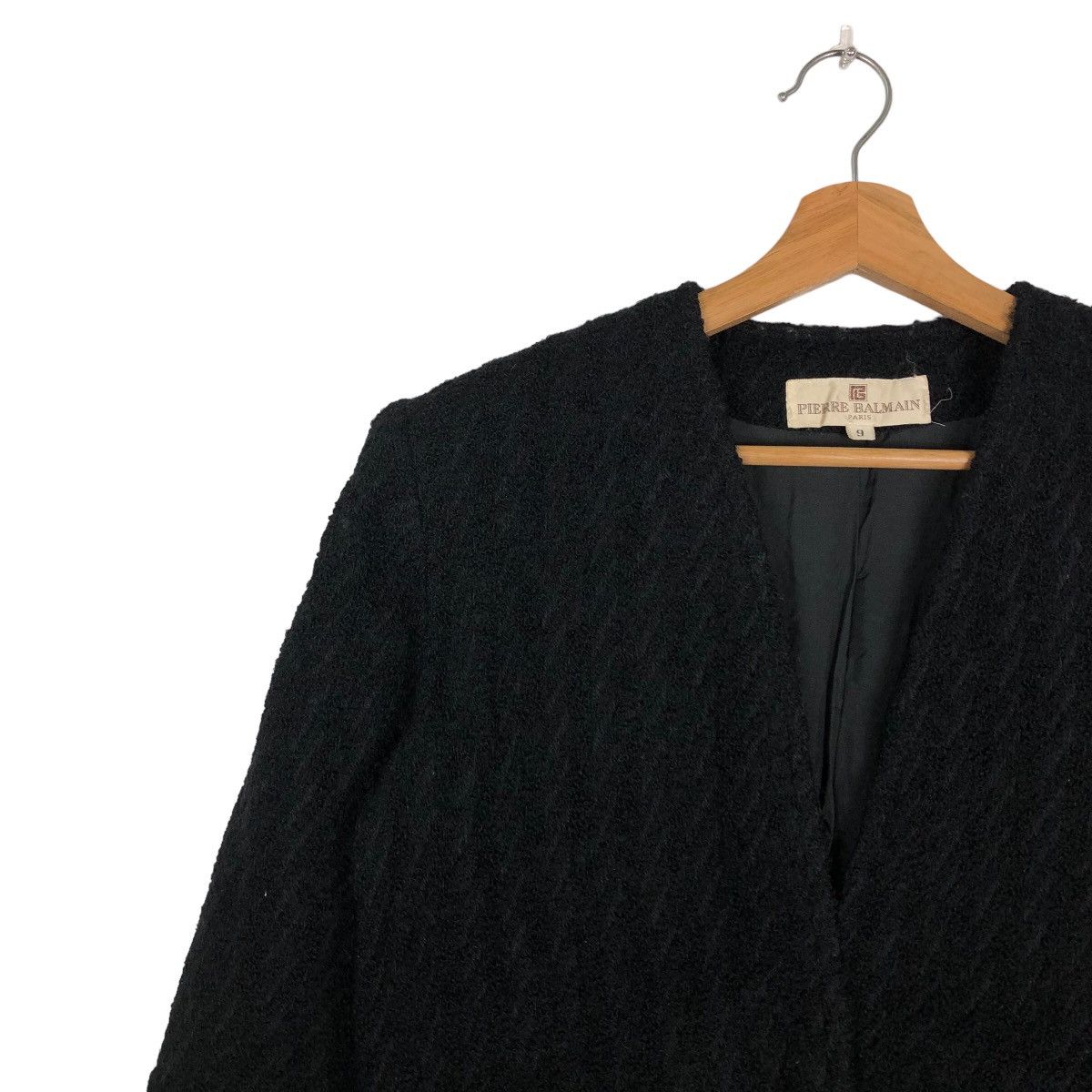 Vintage 🔥Rare Vintage Mohair Wool Jacket Pierre Balmain Paris Size M / US 6-8 / IT 42-44 - 7 Thumbnail