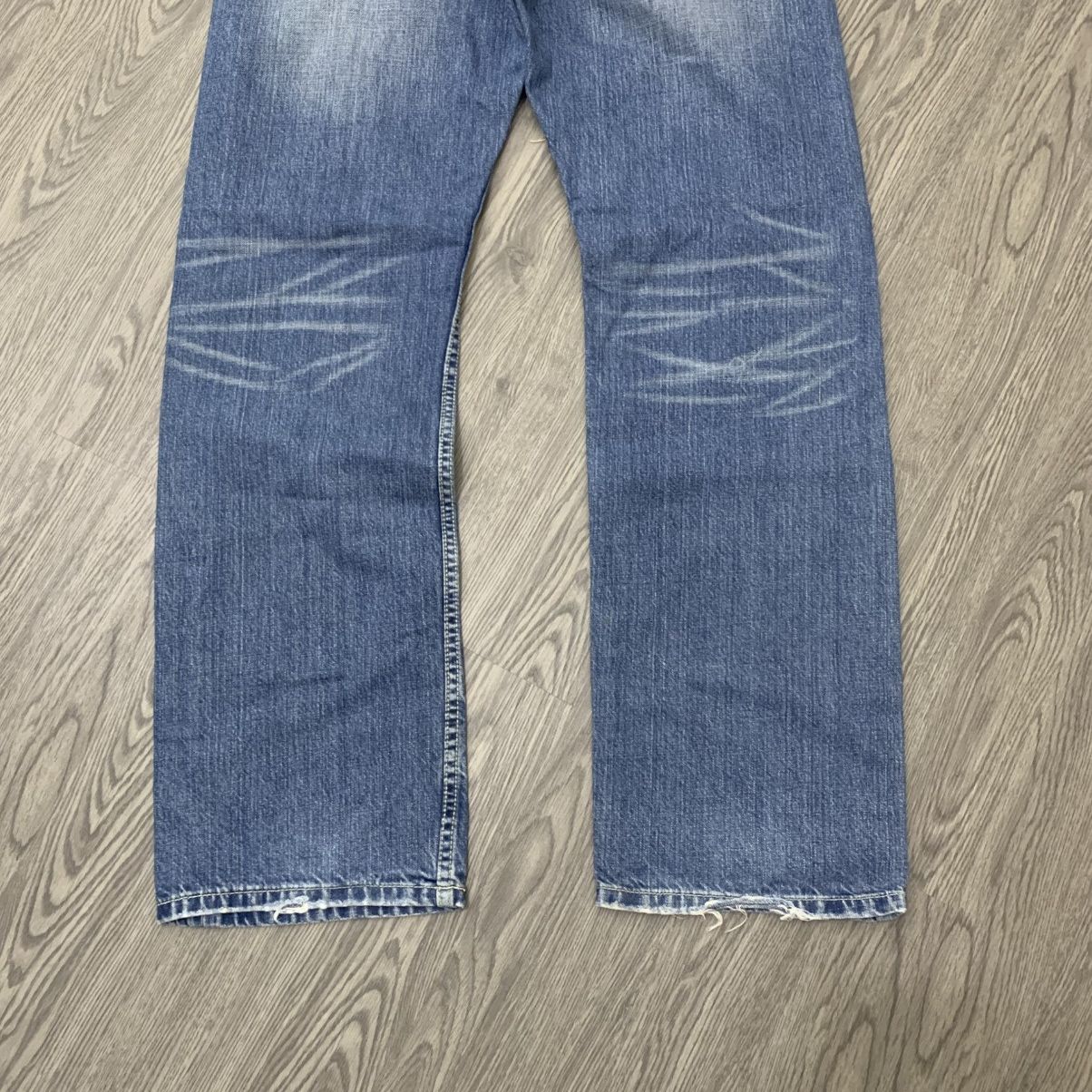 Takeo Kikuchi 🇯🇵TAKEO KIKUCHI Embroidered Fishh Japanese Motif Jeans🇯🇵 Size US 35 - 7 Thumbnail