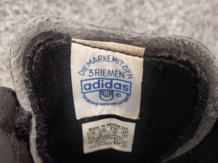 Adidas Vintage Adidas Originals Rekord Black Leather Sneaker Y2K Size US 6 / EU 39 - 19 Thumbnail