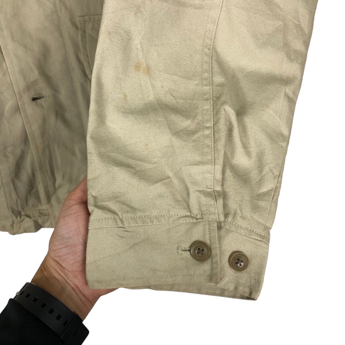 Issey Miyake 🔥Vintage Chore Work Button Jacket Blanket Famock Japan Size US L / EU 52-54 / 3 - 15 Thumbnail