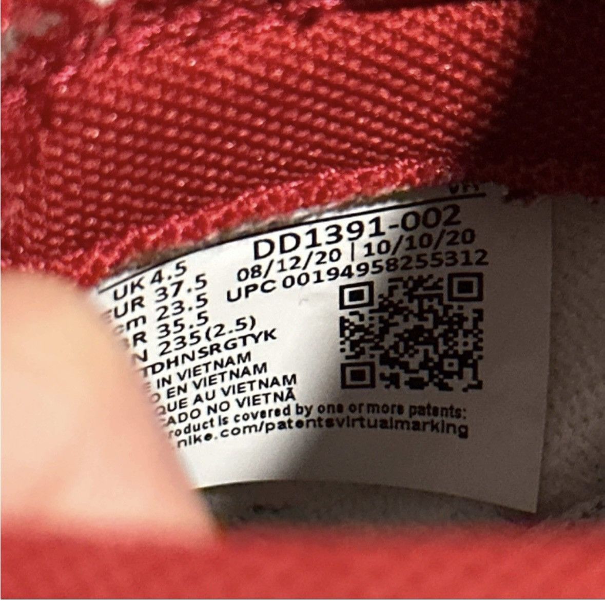 Nike Nike Dunk Unlv Size US 5 / EU 37 - 5 Thumbnail