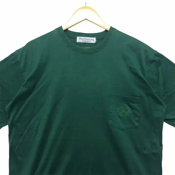 Burberry Vtg BURBERRY London Pure Cotton Made in England Tee Shirt Size US M / EU 48-50 / 2 - 2 Thumbnail