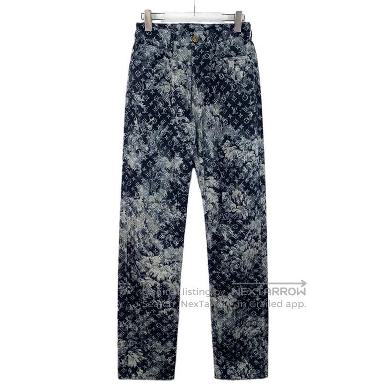 Louis Vuitton Louis Vuitton Dark blue logo presbyopic full print cotton Size US 32 / EU 48 - 1 Thumbnail