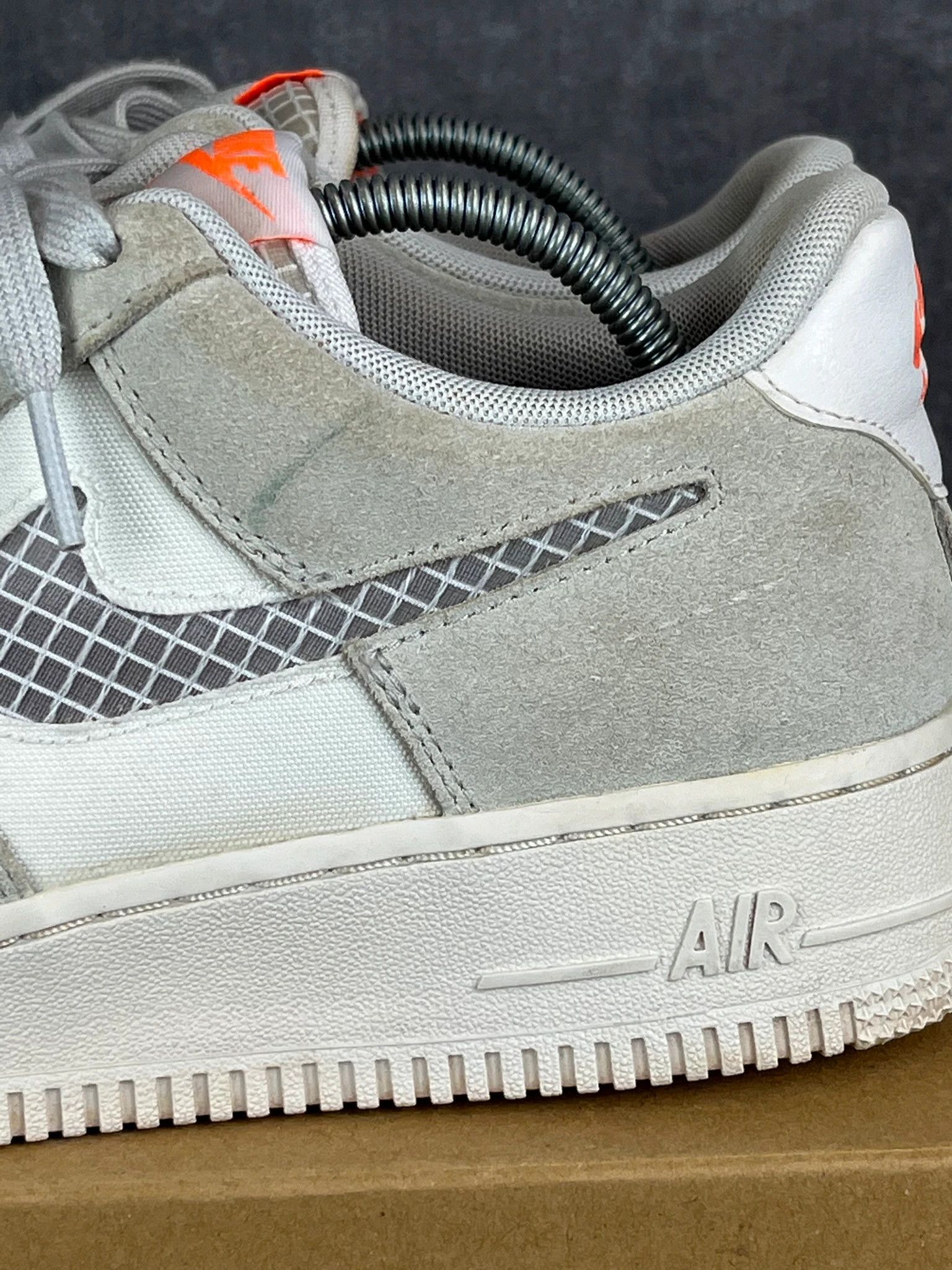 Nike Nike Air Force 1 grey suede retro sneakers Size US 7 / EU 40 - 3 Thumbnail