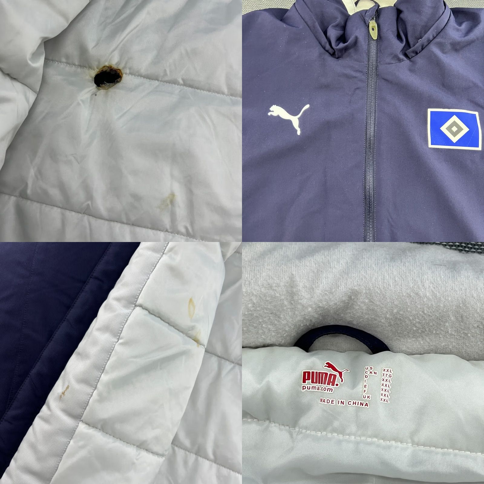 Puma PUMA Blue Jacket Mens 2XL Hooded Full Zip Parka Football Casual Size US XXL / EU 58 / 5 - 8 Thumbnail