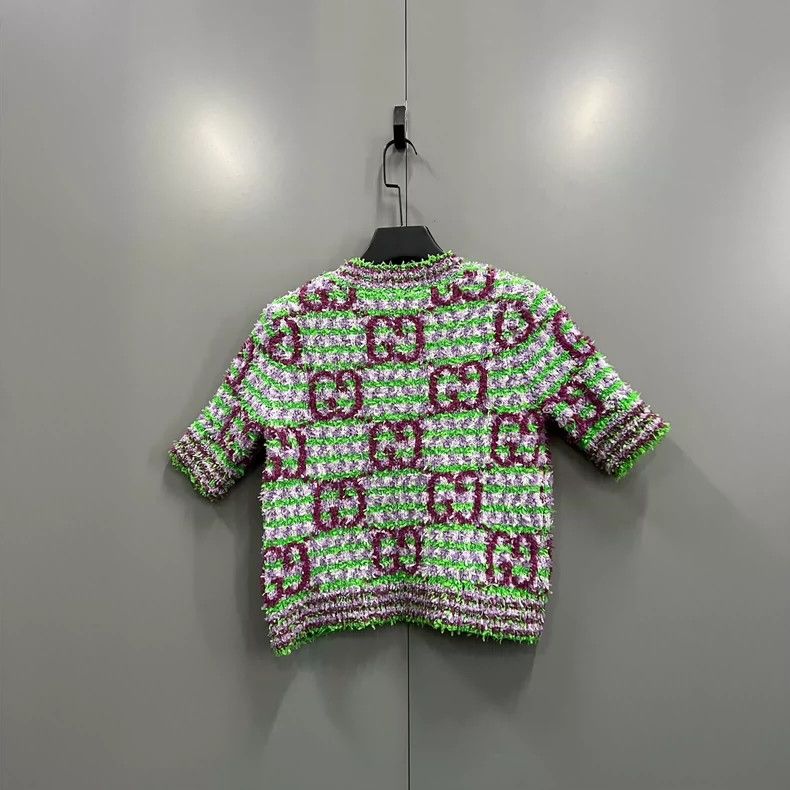 Gucci Gucci Jacquard GG knitted short-sleeved 2502-Nextarrow Size US M / EU 48-50 / 2 - 2 Thumbnail