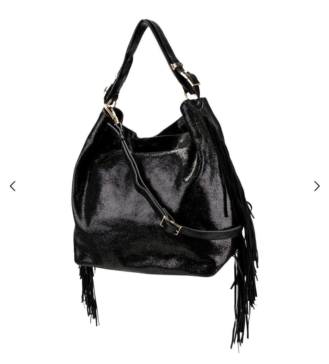 Brian Atwood Brian Atwood metallic suede fringe crossbody shoulder bag Size ONE SIZE - 1 Thumbnail