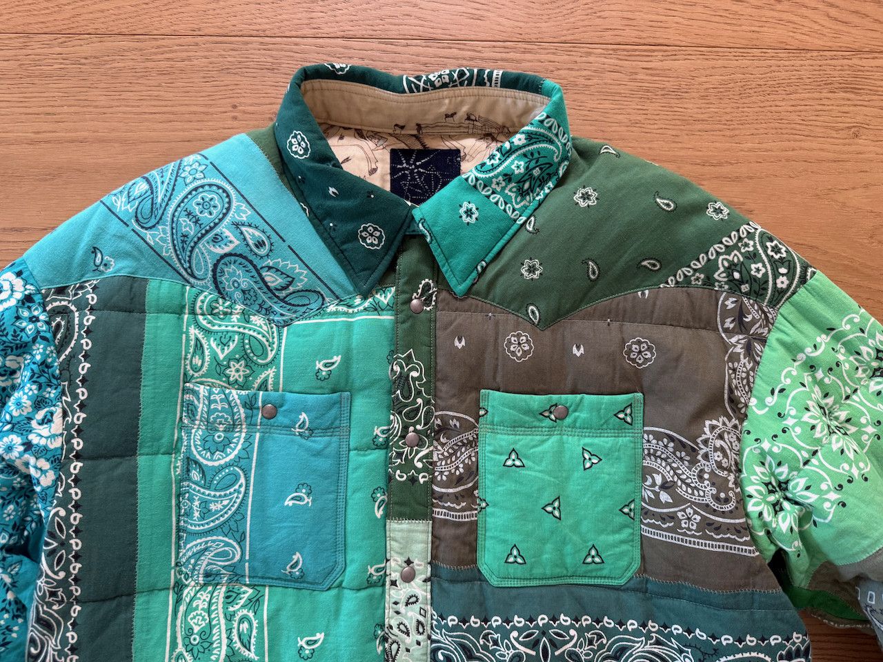 Visvim F/W '24 Kerchief Bandana ICT Green Size US XL / EU 56 / 4 - 3 Thumbnail