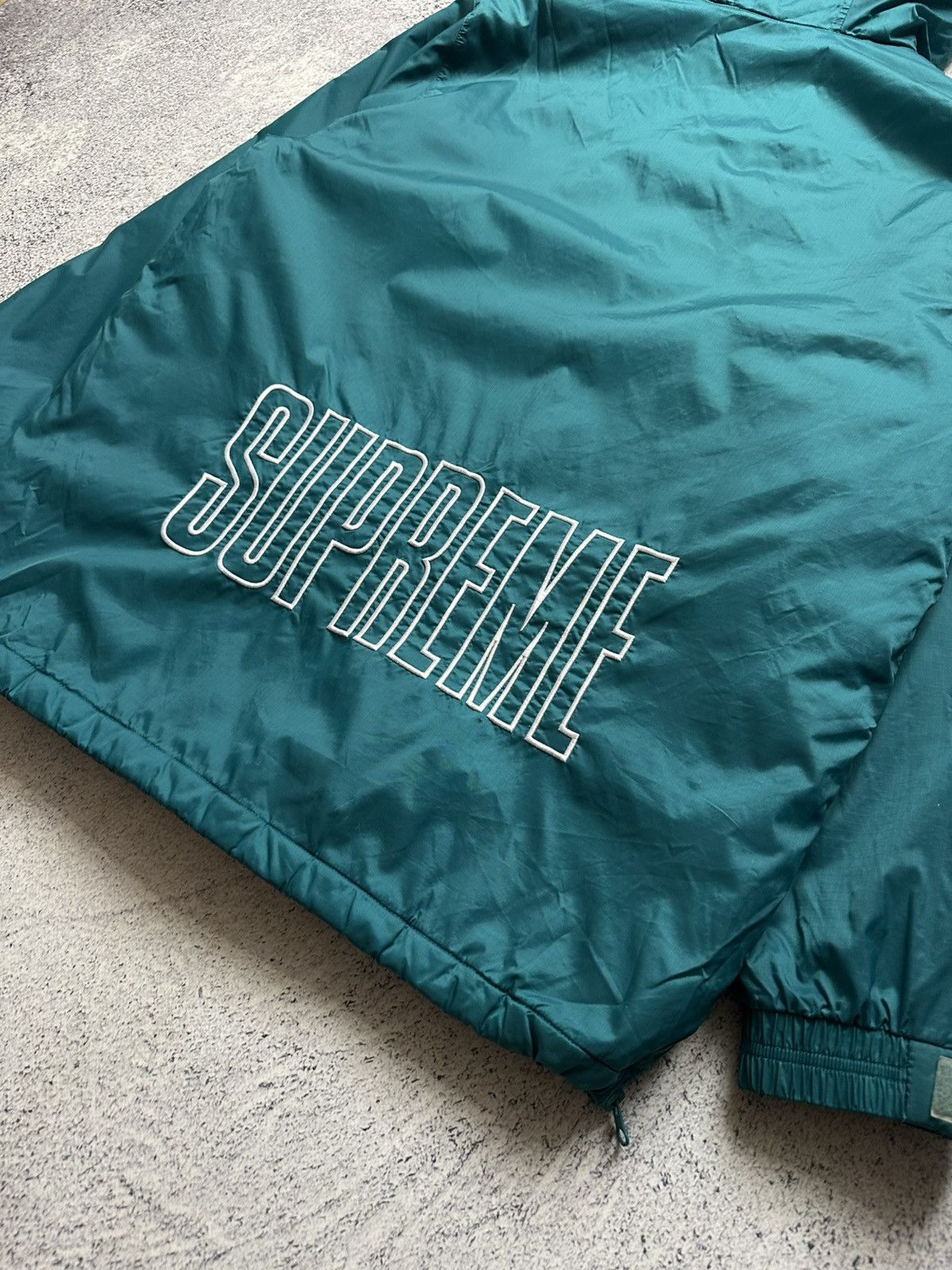 Champion × Supreme SS/18 SUPREME x CHAMPION PULLOVER PARKA JACKET TEAL SIZE M Size US M / EU 48-50 / 2 - 18 Thumbnail