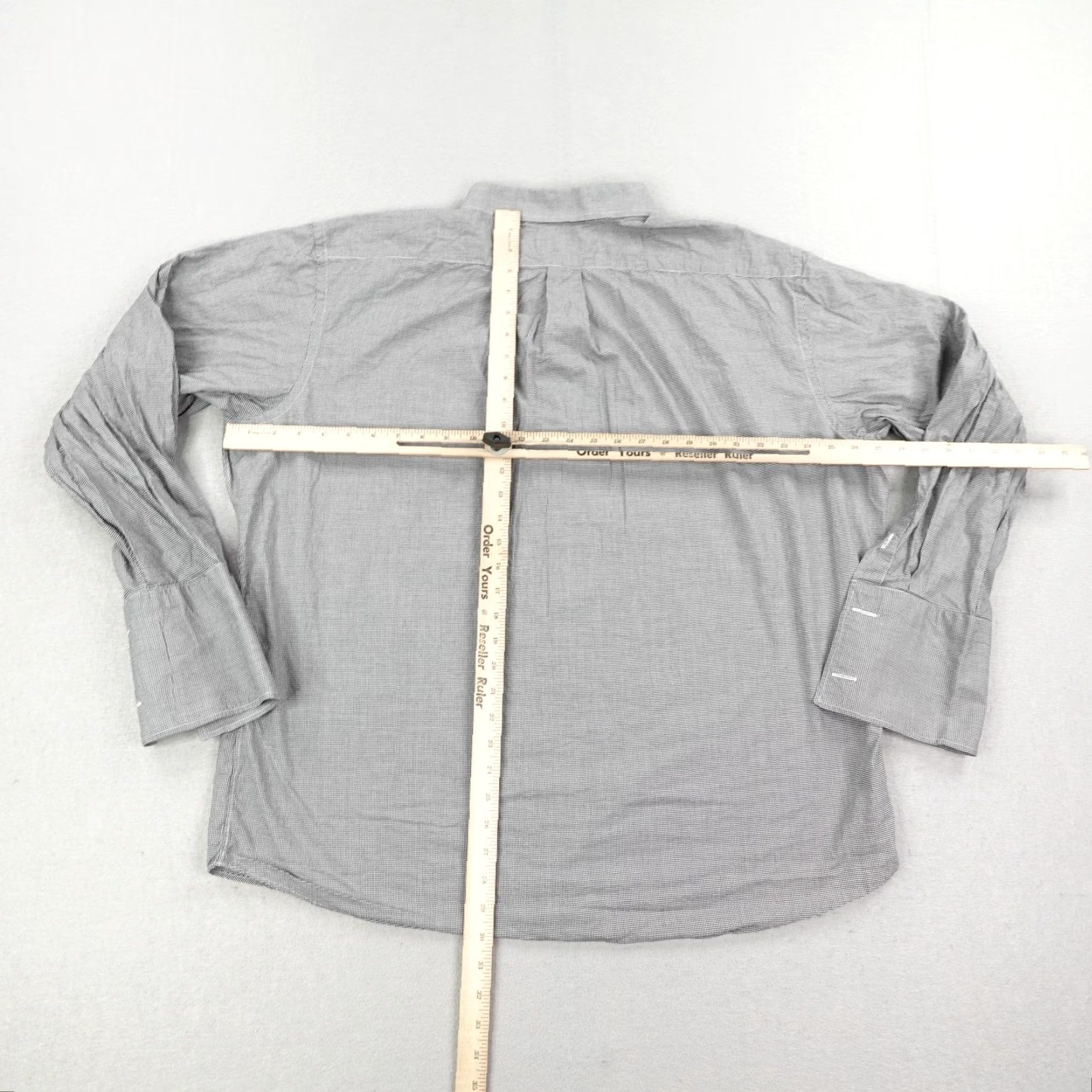 Vintage VINTAGE Gitman Bros Men's Shirt 2XL Gray Micro Check Button-Down Long Sleeve Casual Workwear Size US XXL / EU 58 / 5 - 5 Thumbnail