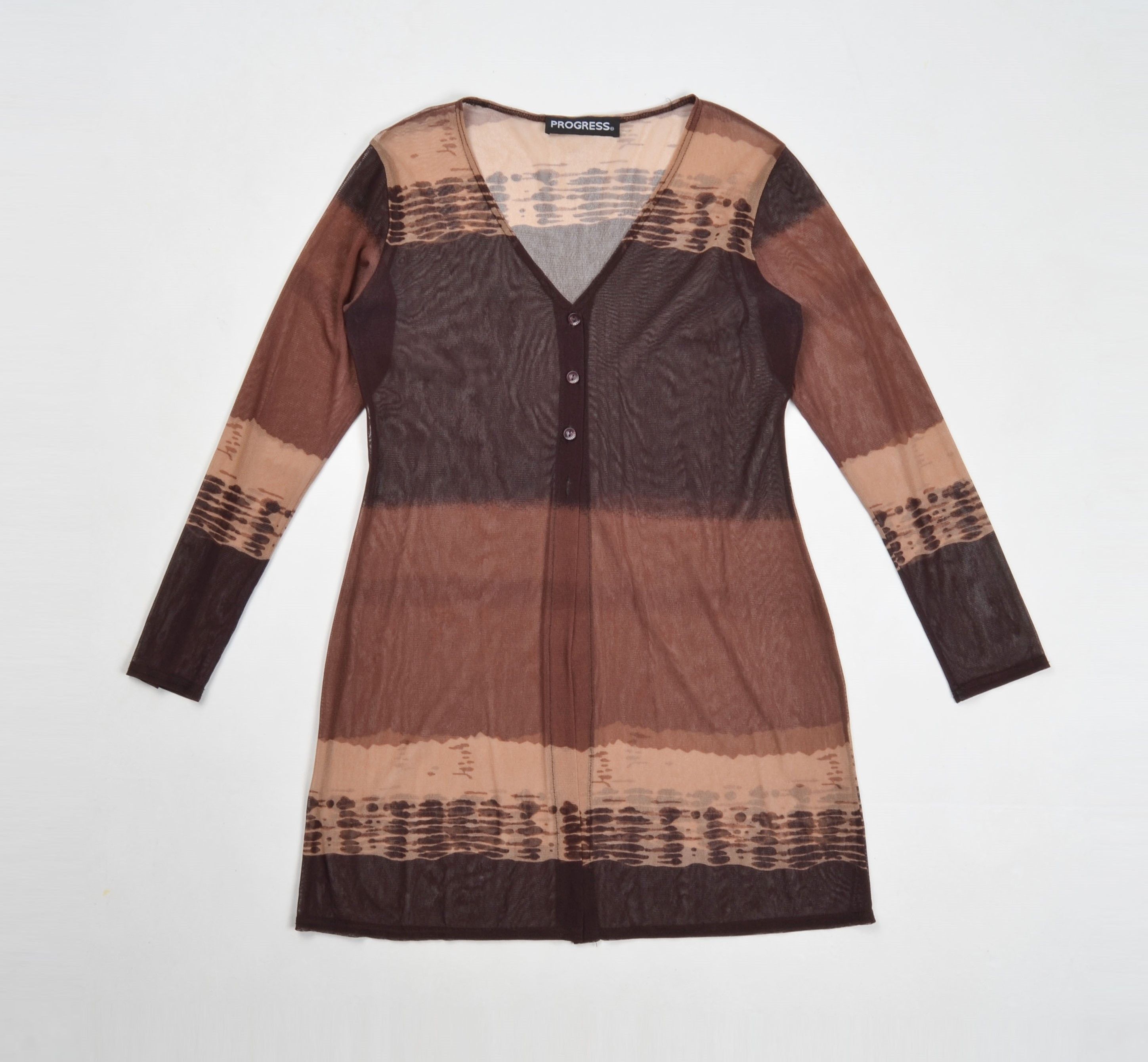 Other Vintage Progress Y2K Coquette Mesh V-Neck Long Cardigan Size M / US 6-8 / IT 42-44 - 4 Thumbnail