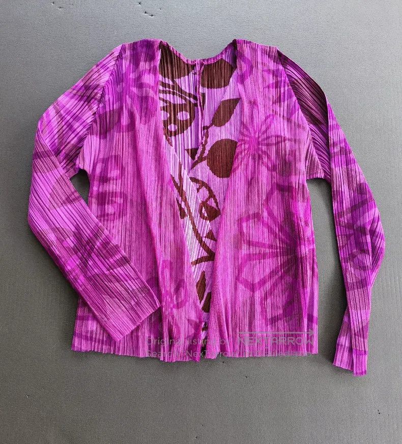 Issey Miyake Issey Miyake Pink Purple Floral Top Size M / US 6-8 / IT 42-44 - 1 Thumbnail