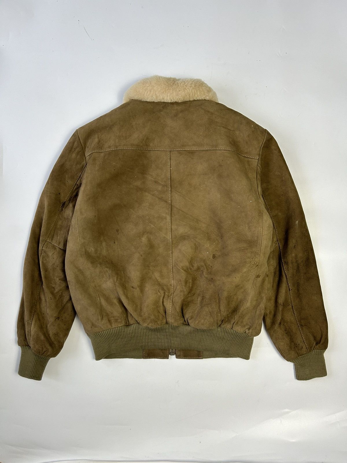 Japanese Brand KEY STATION 88 FASHION STORE SUEDED BOMBER JACKET Size US XL / EU 56 / 4 - 3 Thumbnail