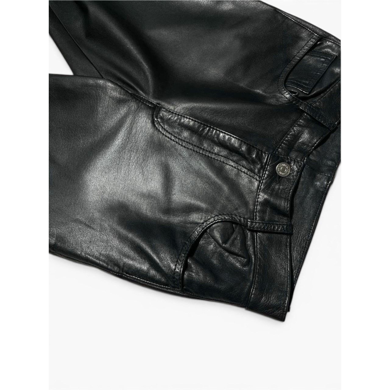 Ralph Lauren Purple Label Ralph Lauren Purple Label Rare Black Leather Pants Size 25" / US 0 / IT 36 - 14 Thumbnail