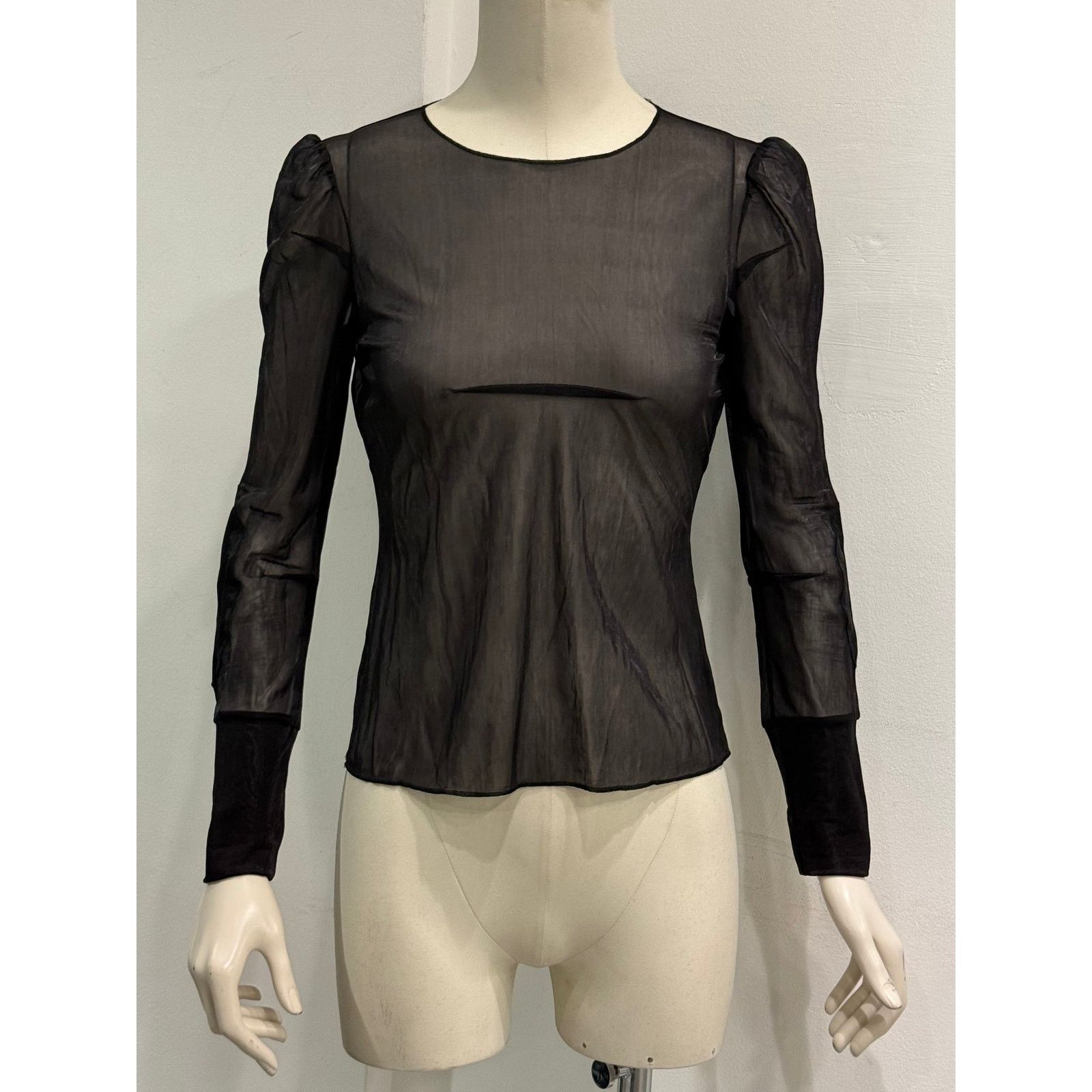 Maison Margiela A/W1991-1992 Maison Margiela cigarette shoulder mesh top Size M / US 6-8 / IT 42-44 - 1 Thumbnail